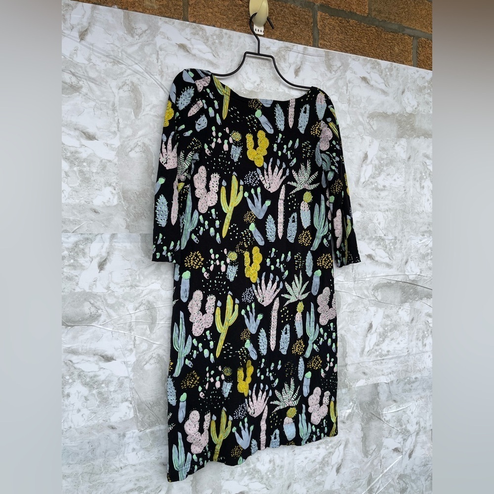 Thief And Bandit Floral Cactus Saguaro Hand Painted Tunic Dress Small — image 5 of 7